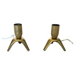 Set of Two Brass Table Lamp, Italy 1960s