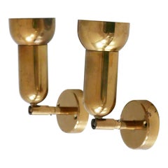 Set of Two Brass Wall Lamps or Ceiling Fixtures by Gebrüder Cosack 1970s Germany