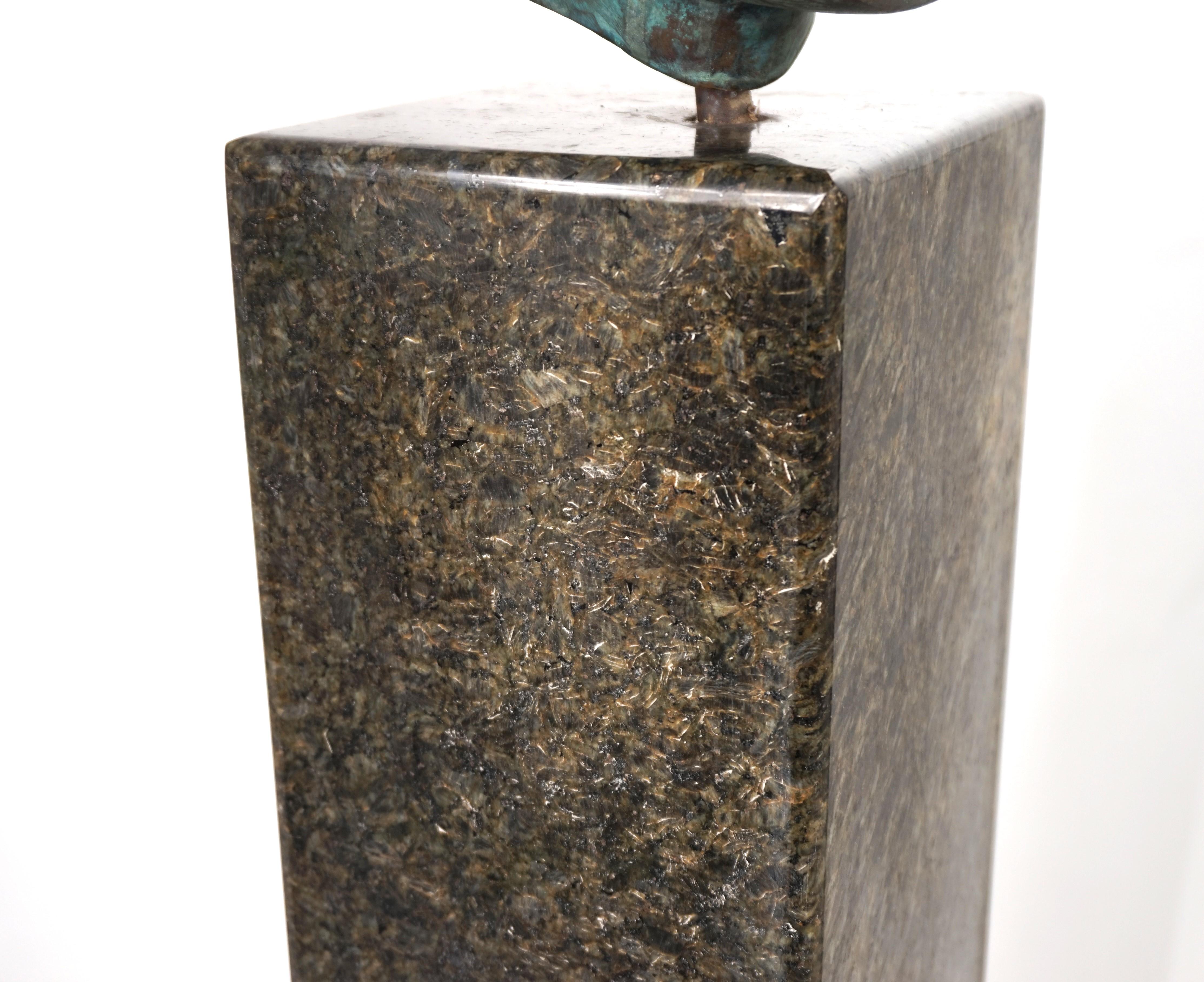 Set di due busti in bronzo su stele di granito di un allievo di Georg Kolbe, 1925 in vendita 6
