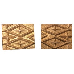 Set of Two Bronze Door Handles, 1970s