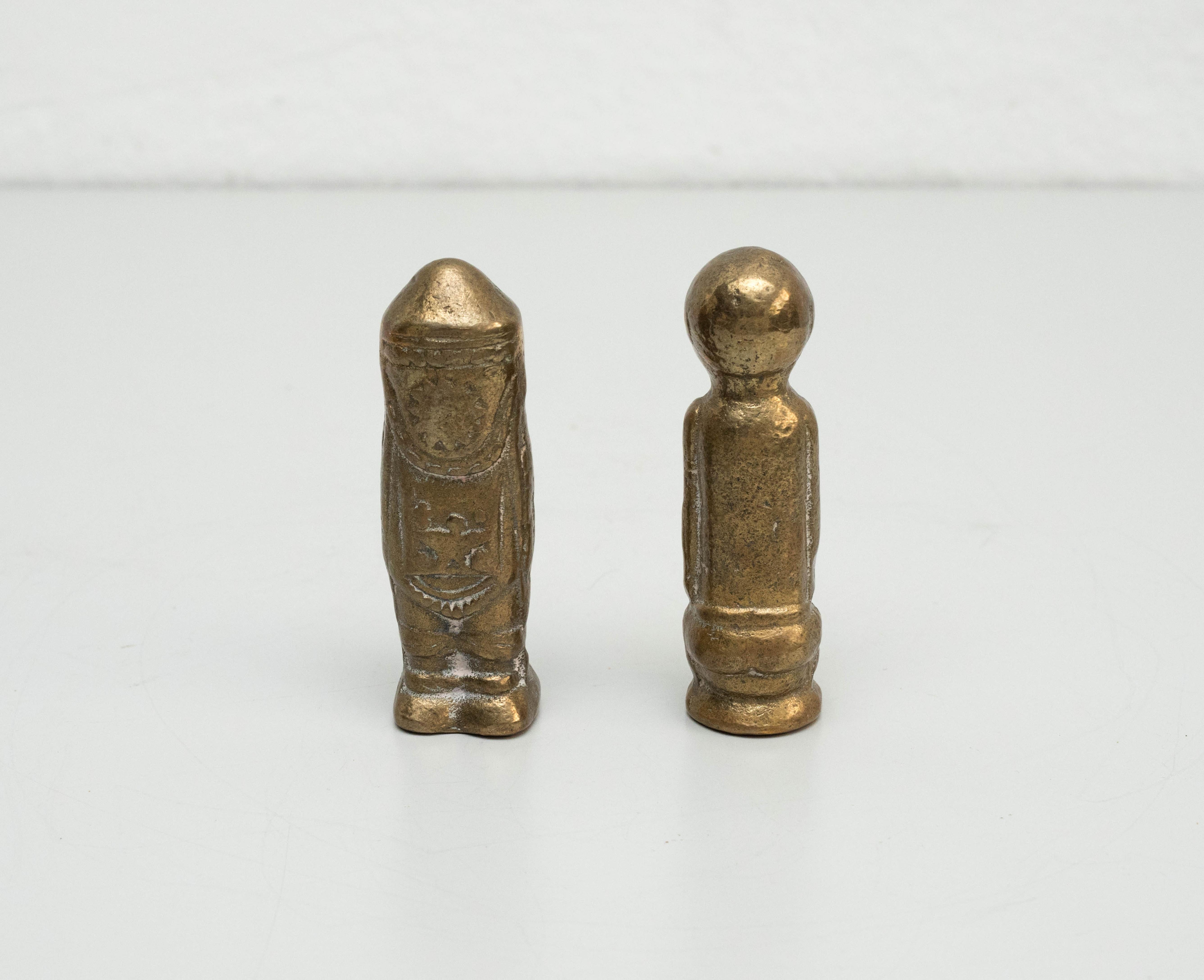 Set of Two Bronze Figures, Circa 1960 In Good Condition In Barcelona, Barcelona