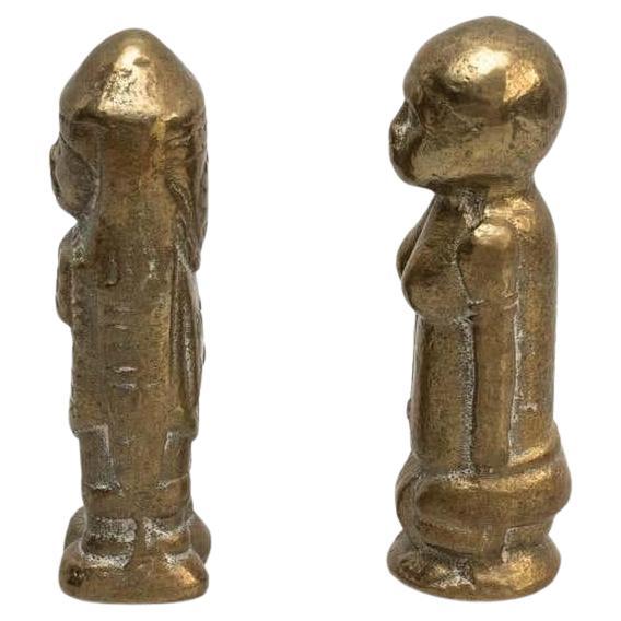 Provincial français Ensemble de deux figurines en bronze - Espagne, vers 1960 en vente