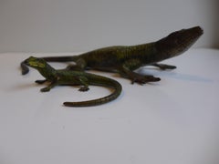 Set of Two Bronze Lizards by Bergmann (Wiener Bronze) circa 1910