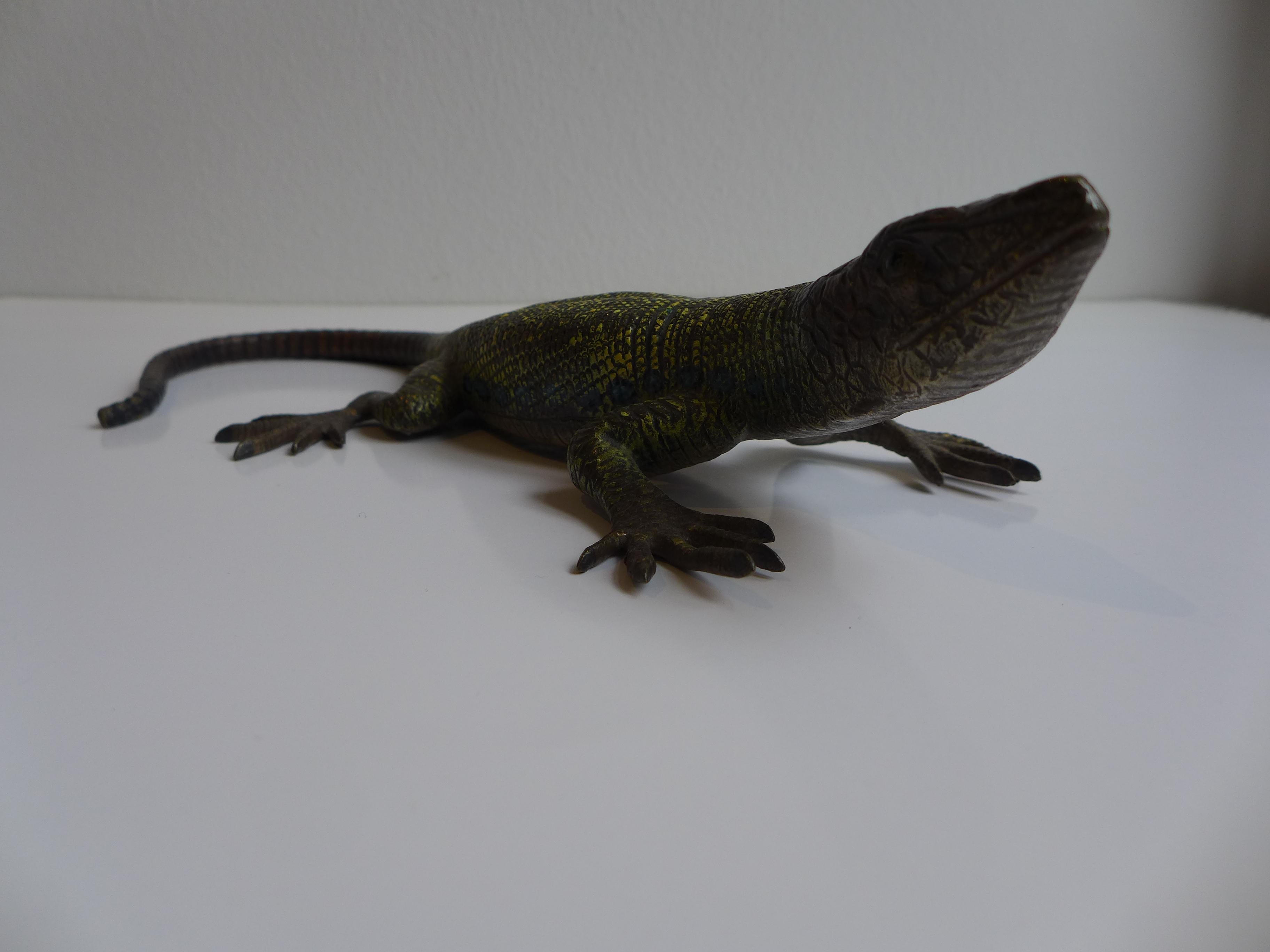 Set of Two Bronze Lizards by Bergmann (Wiener Bronze) circa 1910 im Zustand „Gut“ im Angebot in Vienna, AT