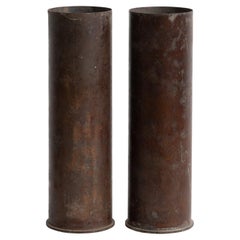 Set of Two Bronze Mortar Caps, circa 1930