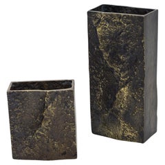 Vintage Set of two bronze vases by Kaj Blomqvist, Finland, 1960s