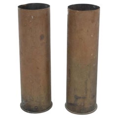 Set of Two Bronze Vases, circa 1930