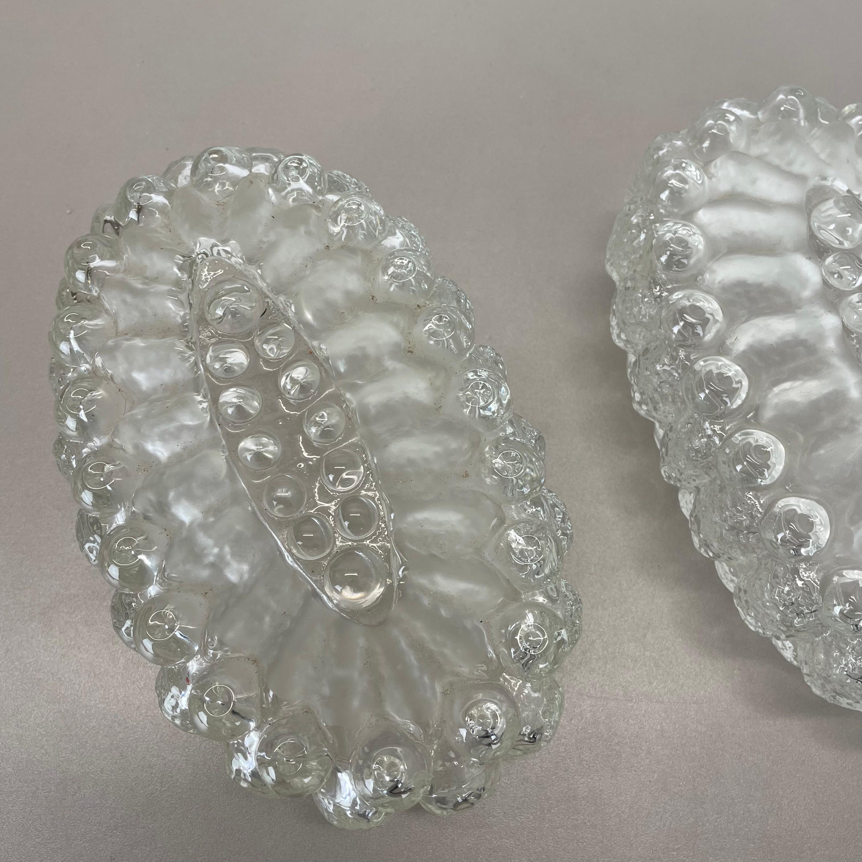 Juego de dos apliques de cristal estilo Tynell 