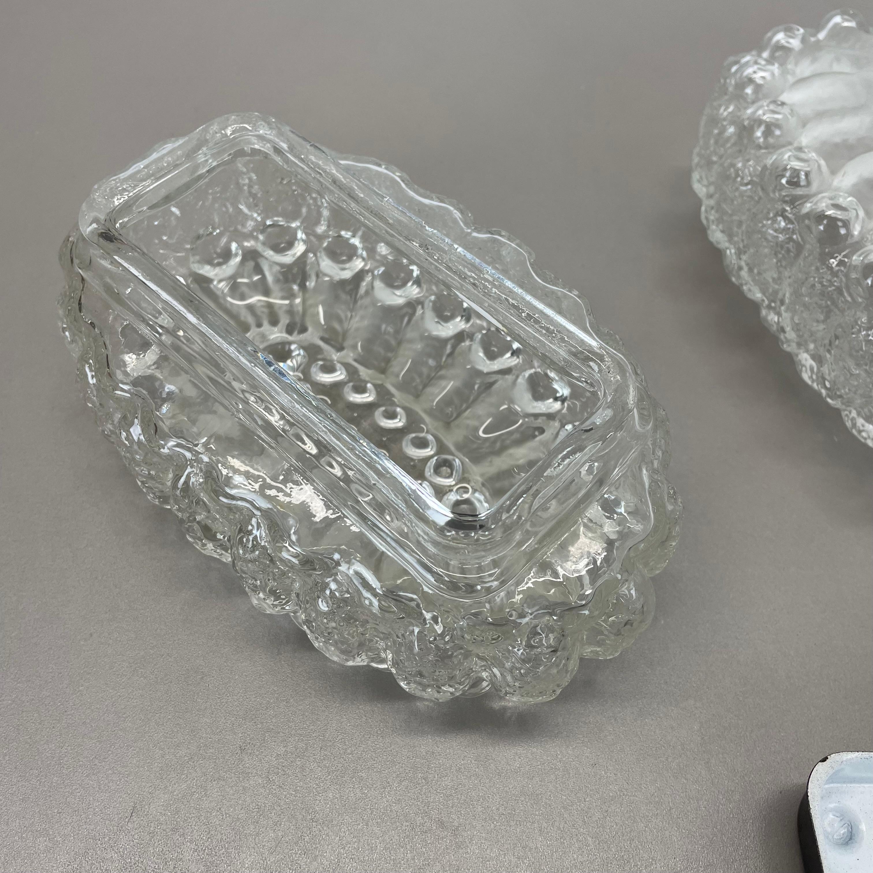 Juego de dos apliques de cristal estilo Tynell 