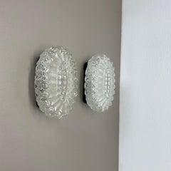 Set of Two "BUBBLE" Tynell Style Glass Wall Light Sconces, Germany, 1970s