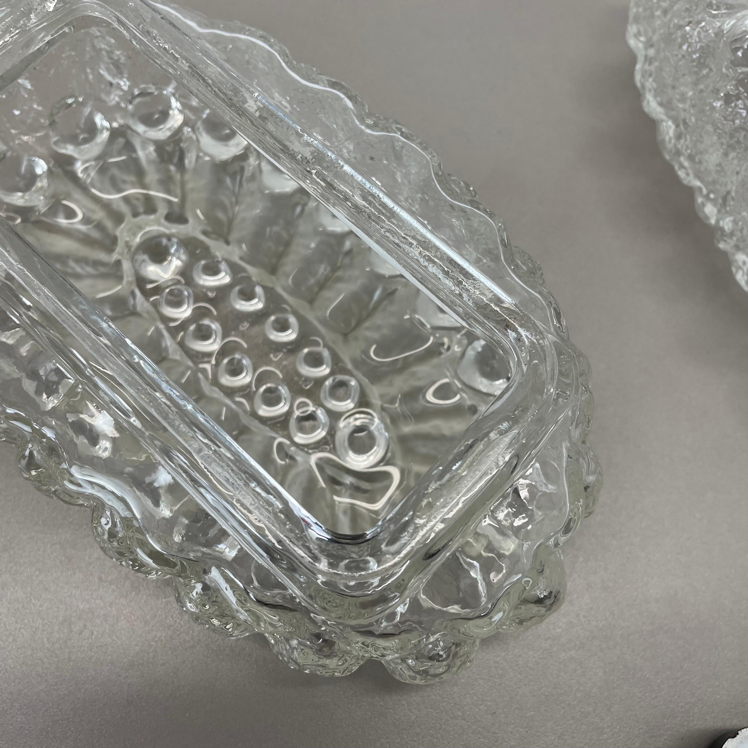 Juego de dos apliques de cristal estilo Tynell 