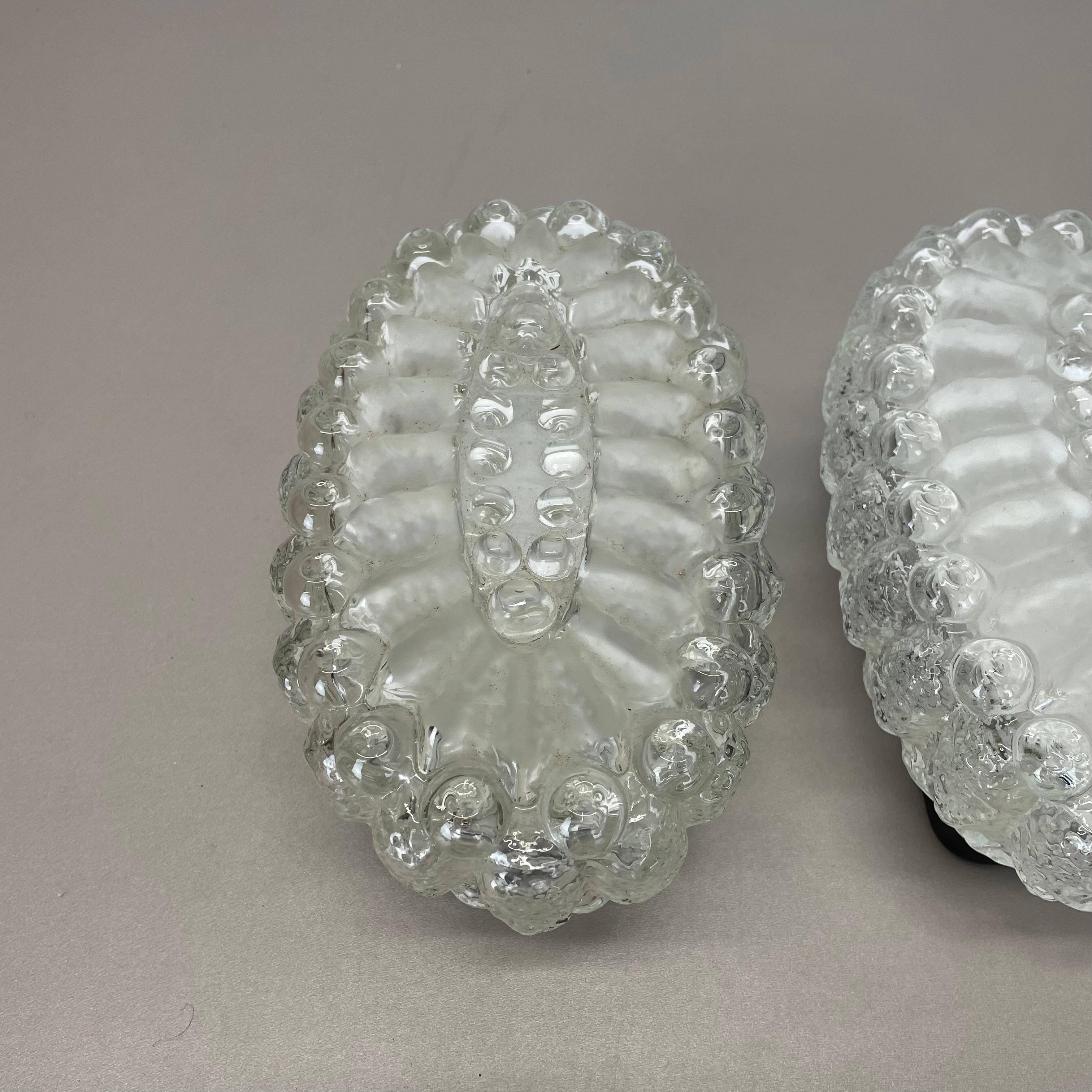 Juego de dos apliques de cristal estilo Tynell 