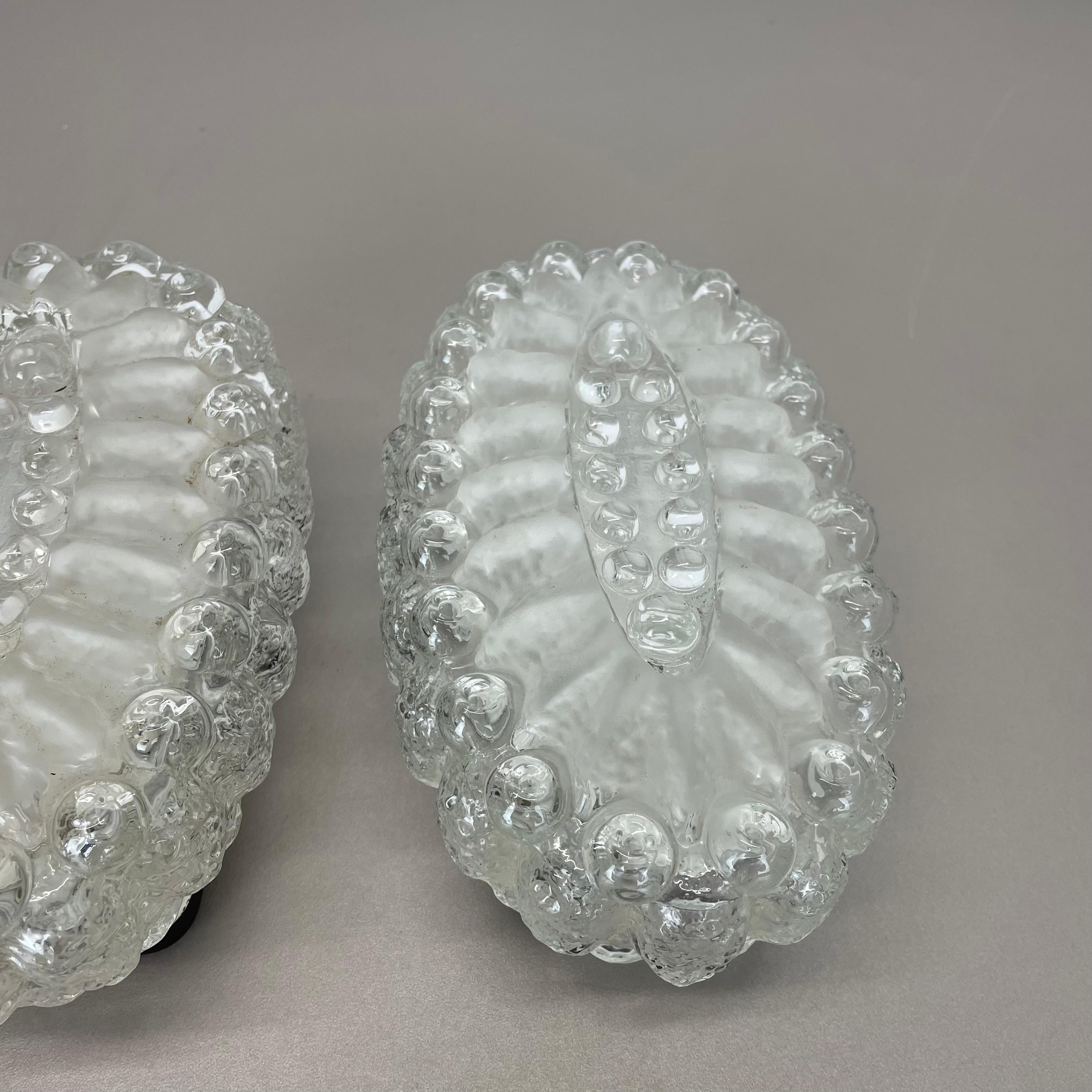 Juego de dos apliques de cristal estilo Tynell 