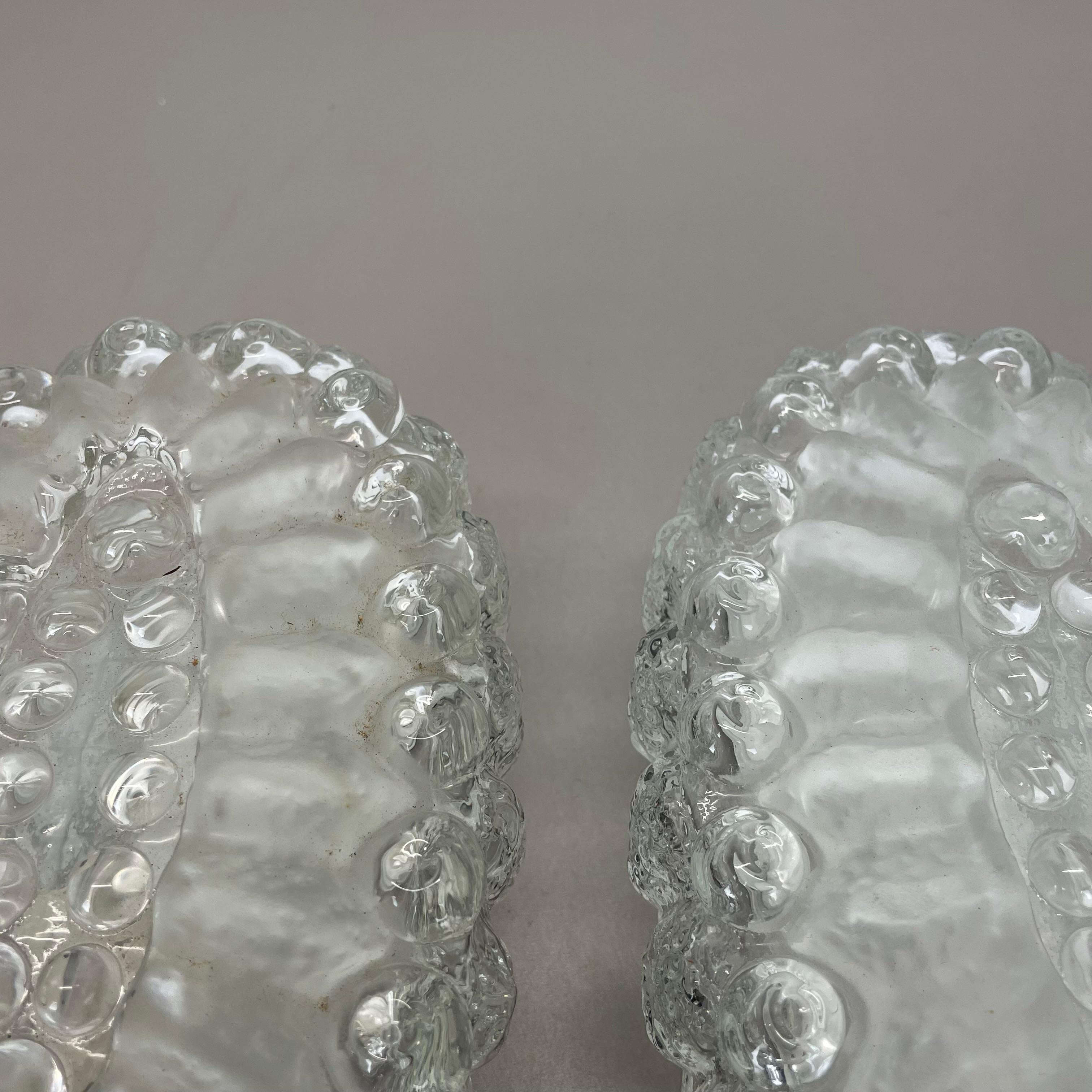 Juego de dos apliques de cristal estilo Tynell 