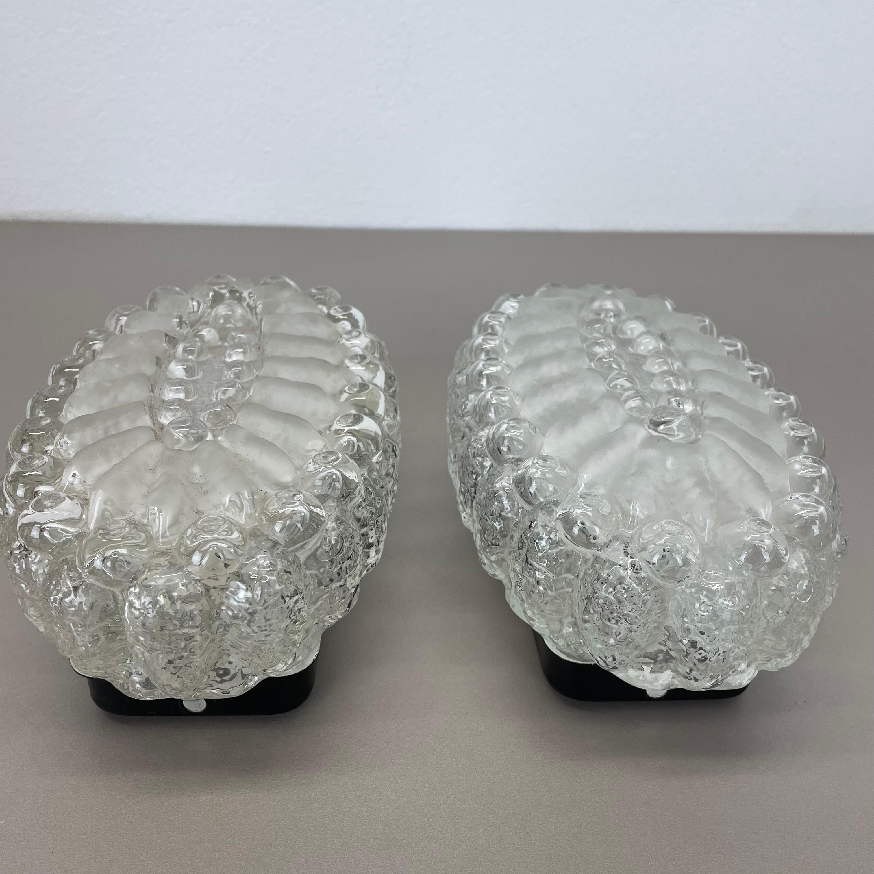 Juego de dos apliques de cristal estilo Tynell 