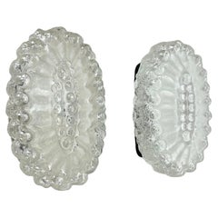 Set of Two "BUBBLE" Tynell Style Glass Wall Light Sconces, Germany, 1970s