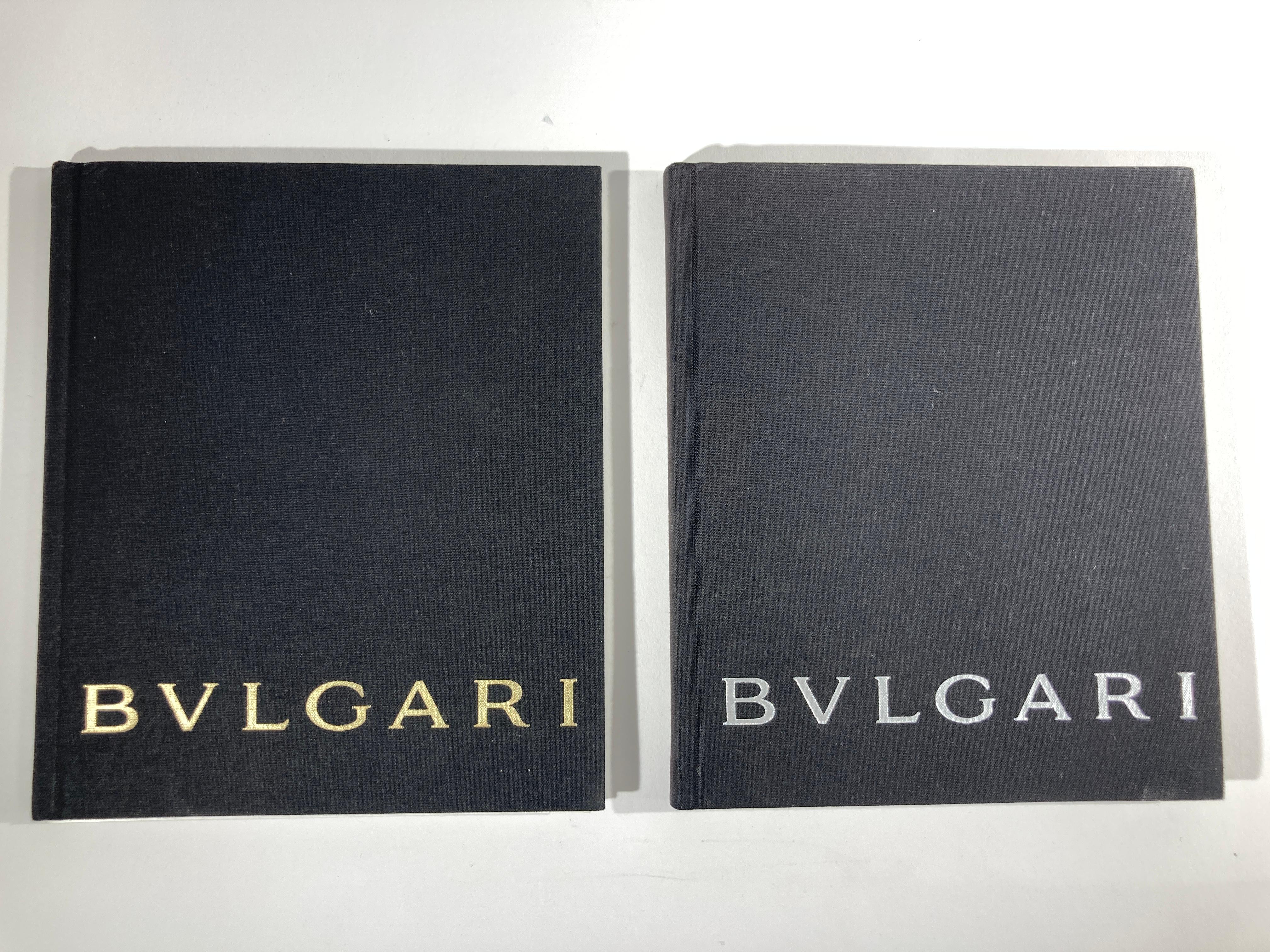 Set of two Bulgari catalogues, jewelry and watches.
Collection of 2013.
Hardcover black cloth catalogues of one of the most famous Luxury Jewellery maker in the world.
Sotirio Bulgari, young Greek goldsmith, settled in Rome in 1881. During his first
