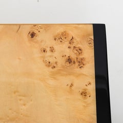 Set of Two Burled Wood Nesting Tables