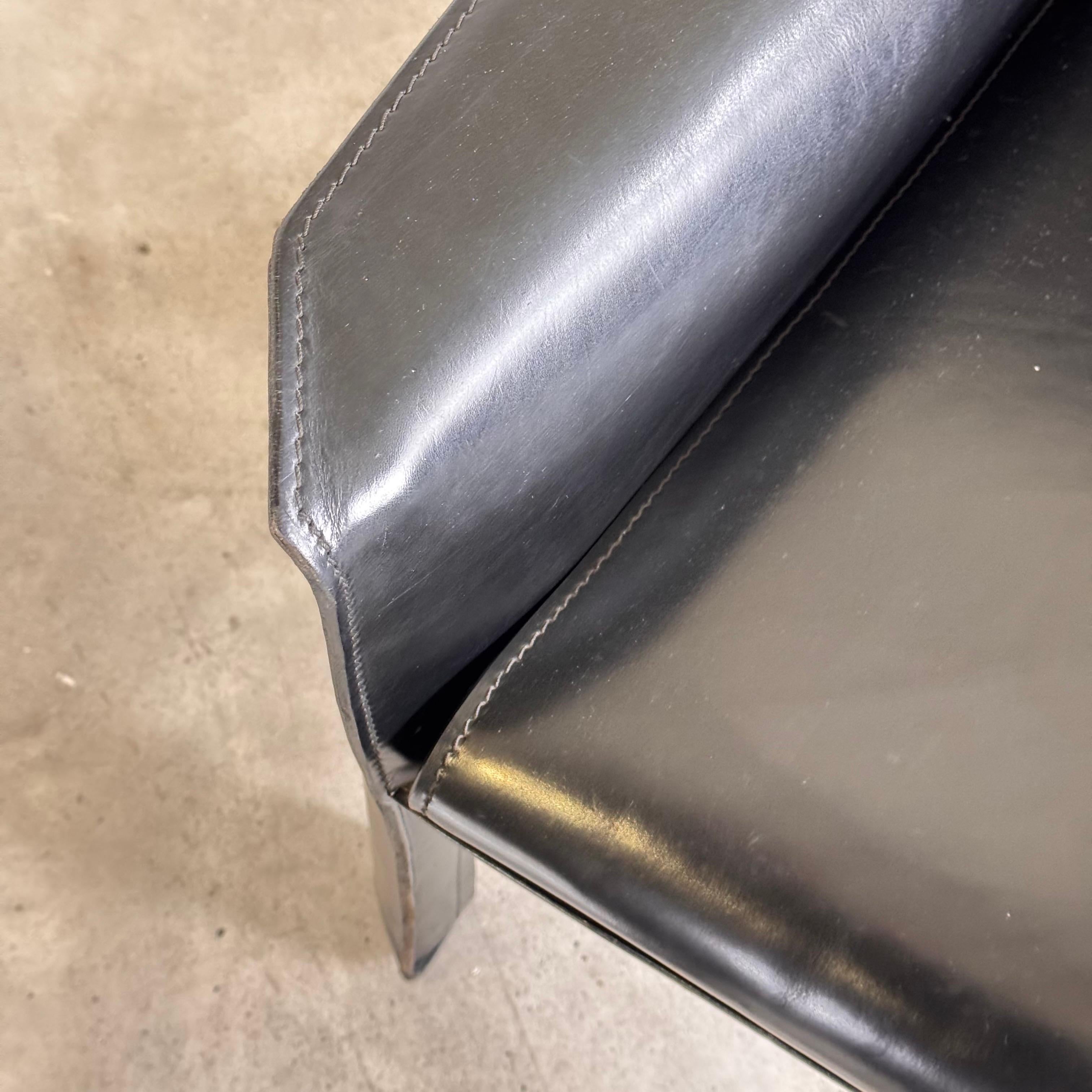 Set of Two Cab 414 Lounge Chairs by Mario Bellini for Cassina, 1978 6