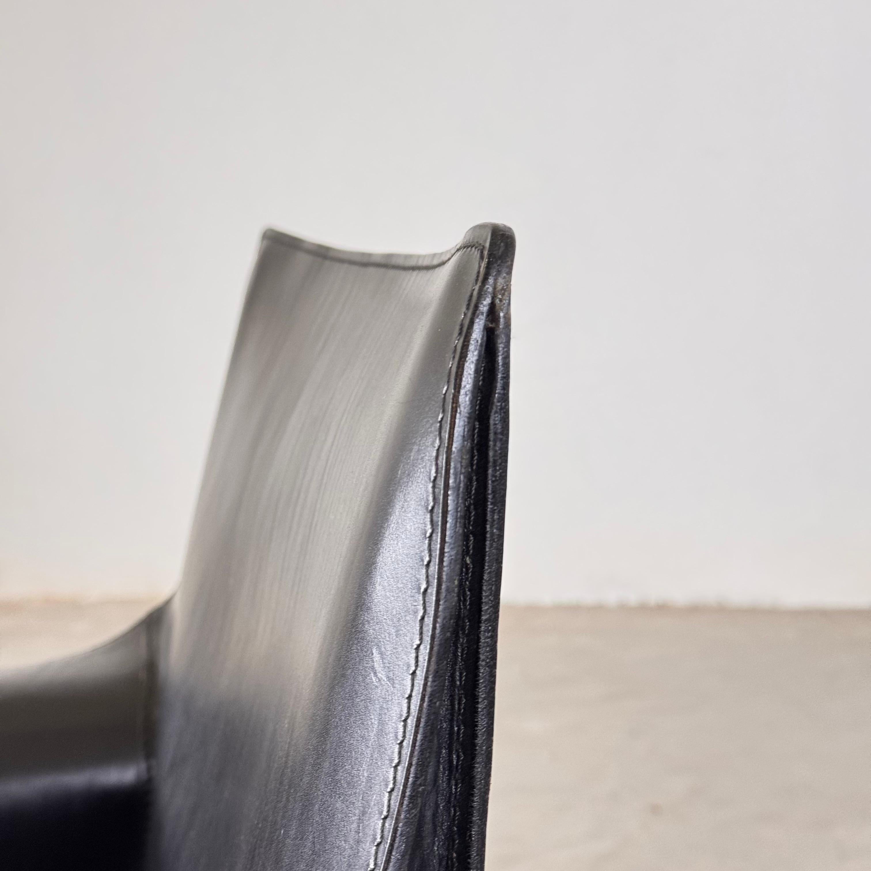 Set of Two Cab 414 Lounge Chairs by Mario Bellini for Cassina, 1978 2
