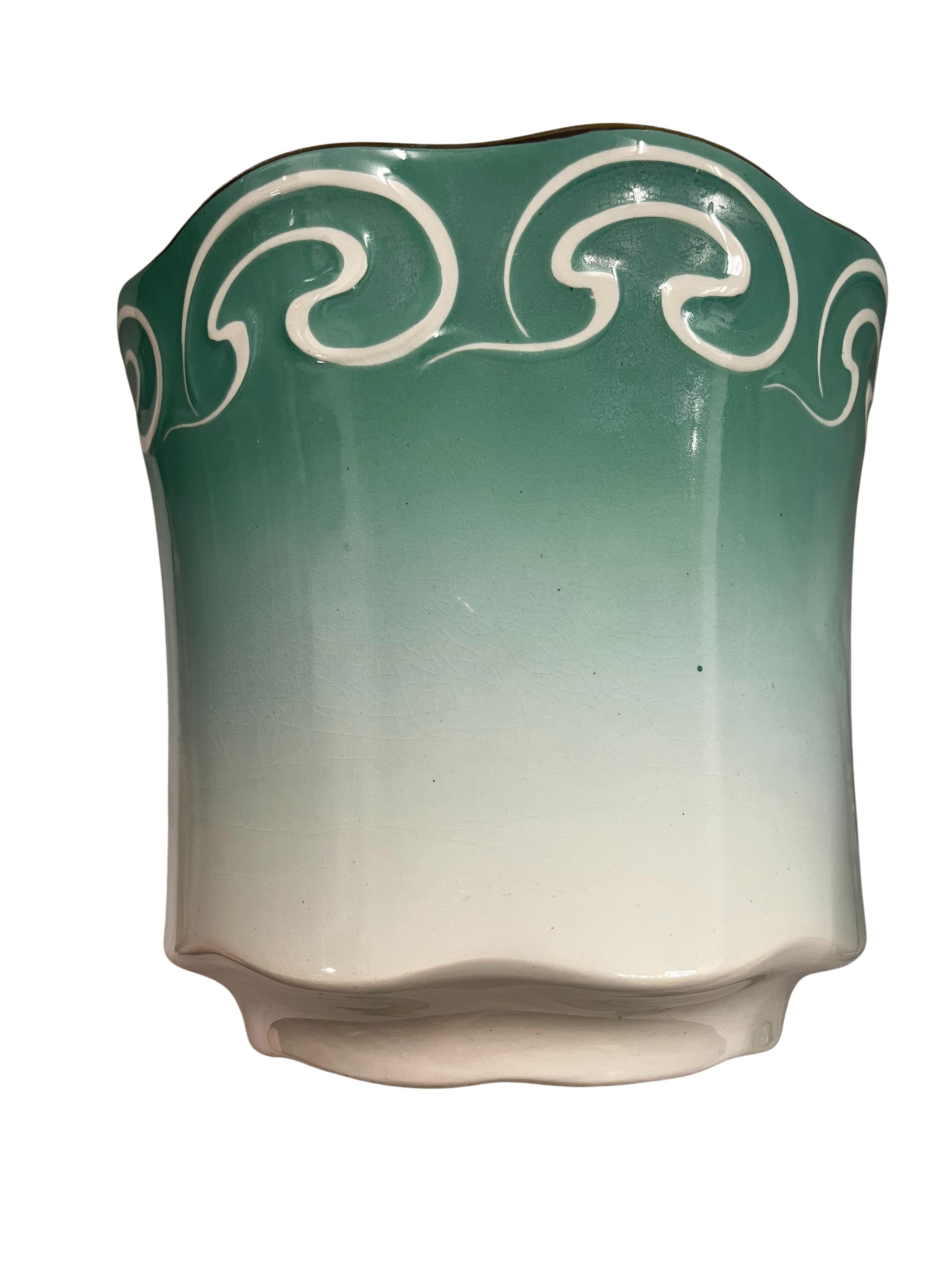 Set of two cachepots planters, societe Maestricht, Art Nouveau 1900, Netherlands en venta 3