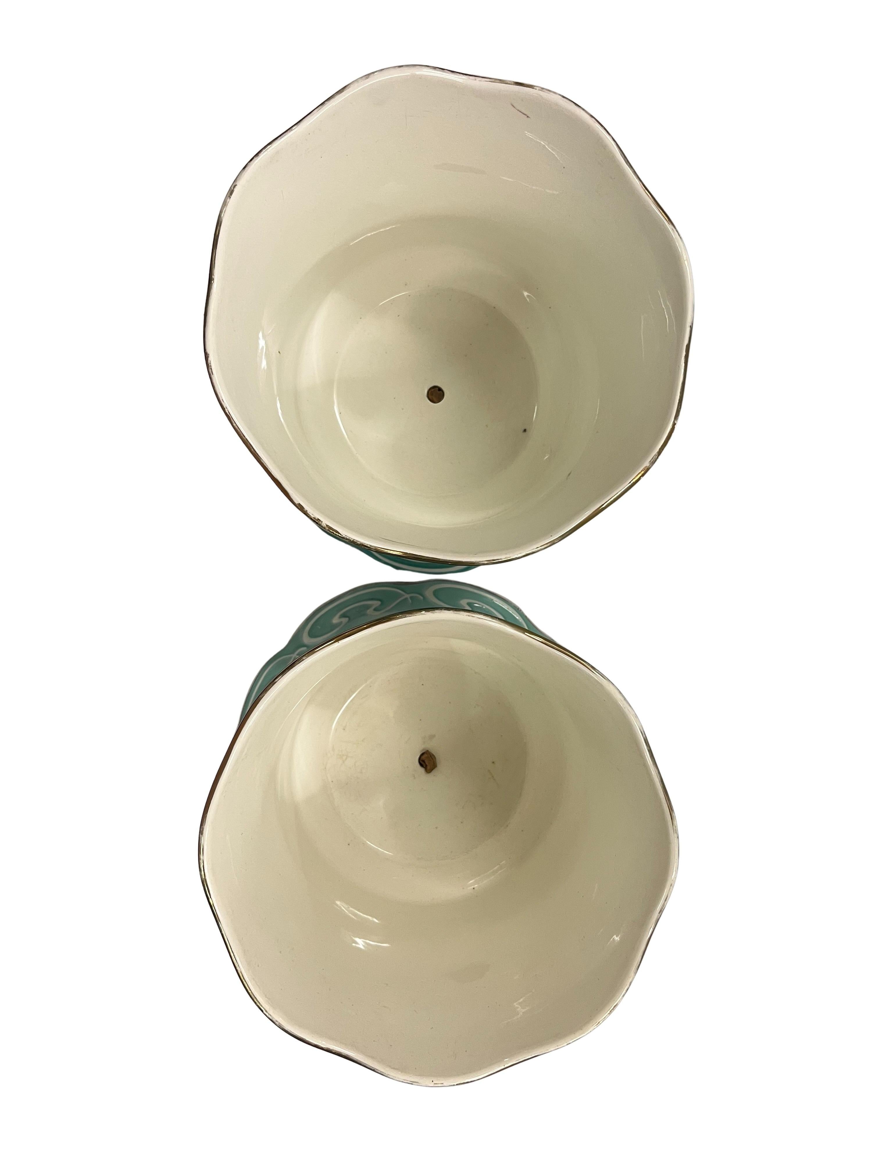 Set of two cachepots planters, societe Maestricht, Art Nouveau 1900, Netherlands Holandés en venta