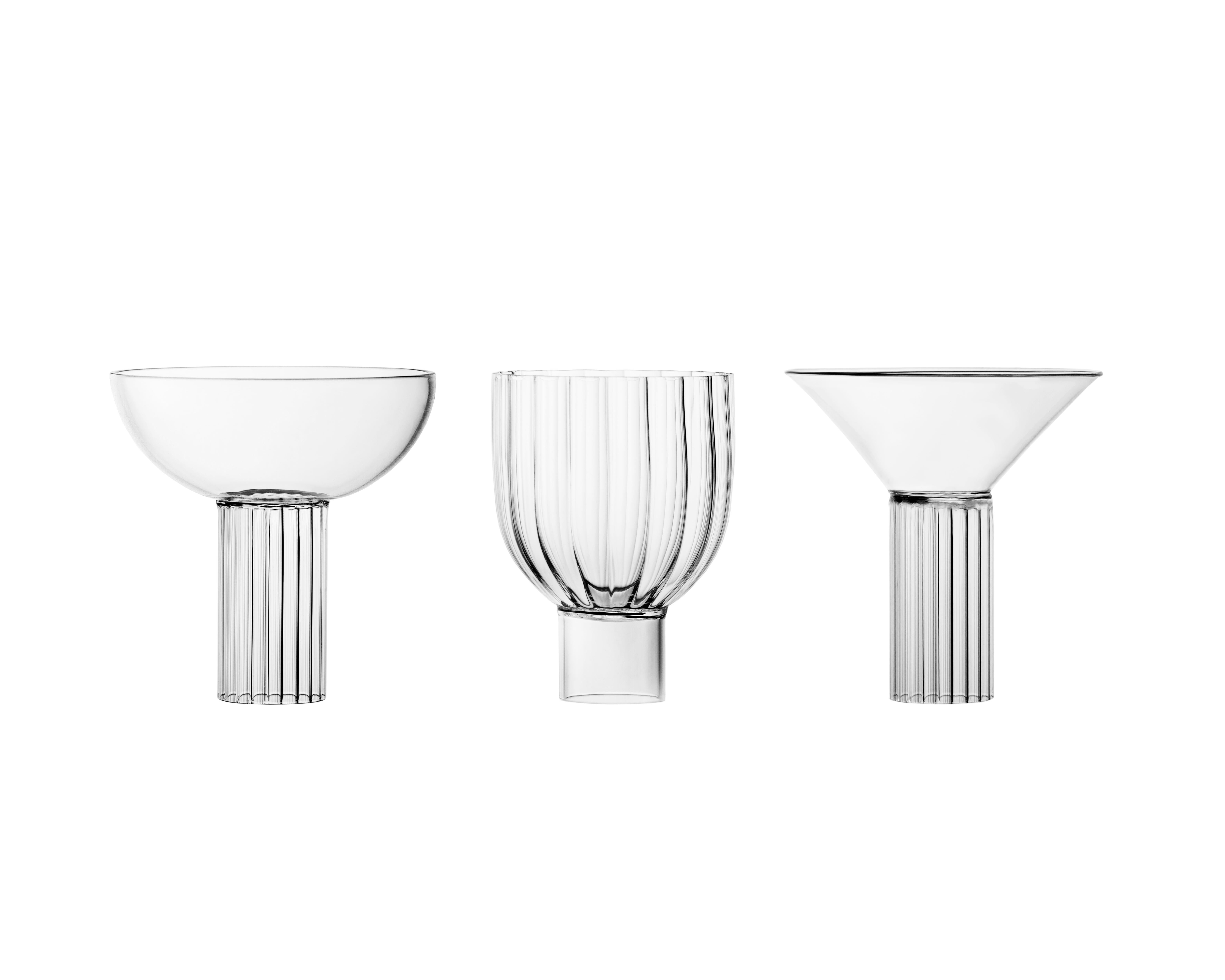 Zweier-Set Calici Milanesi Weingläser von Agustina Bottoni - Handgefertigt in Italien (Art déco) im Angebot
