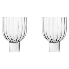 Lot de deux verres à vin Calici Milanesi par Agustina Bottoni - Fait à la main en Italie