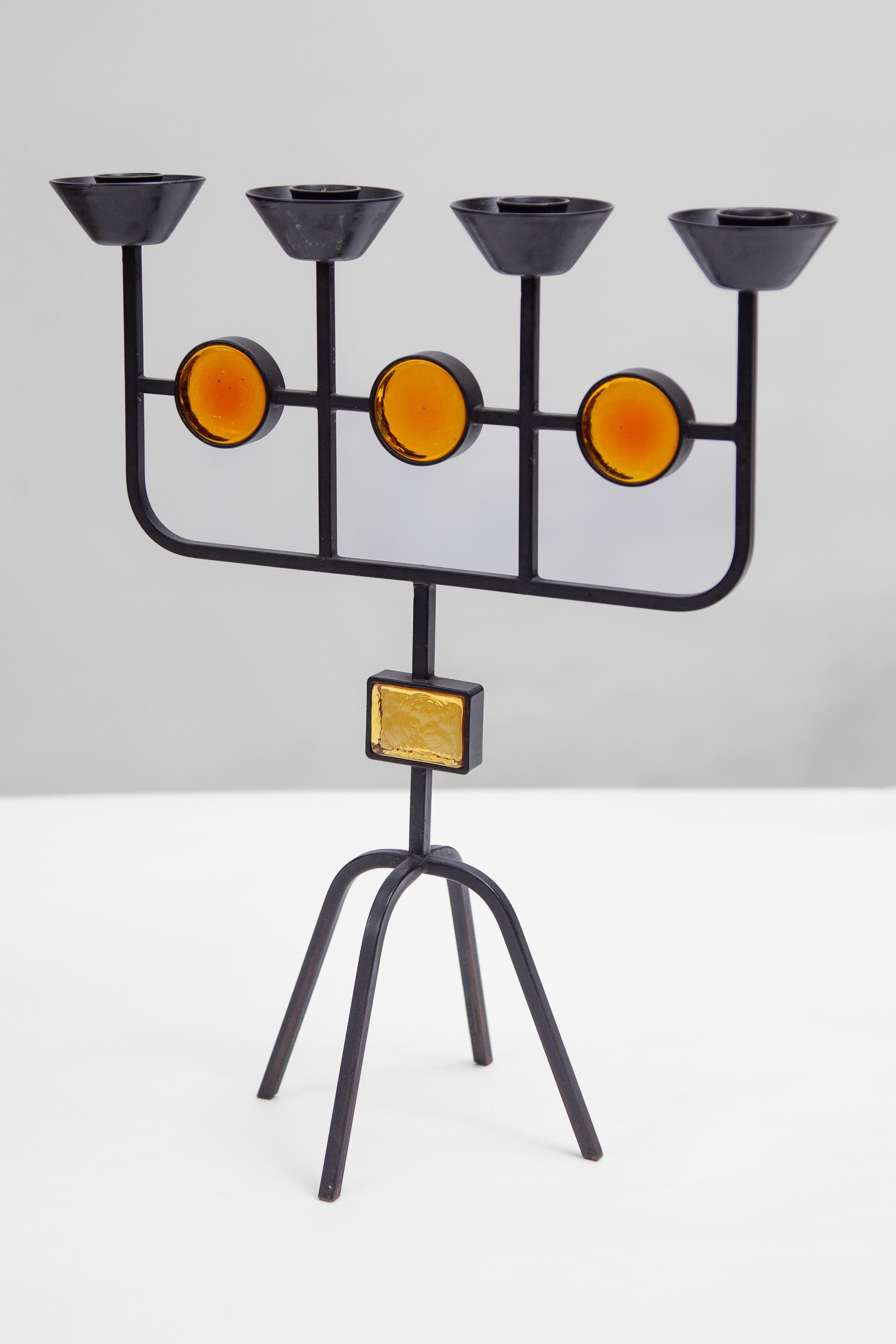 Set Of Two Candelabras designed by Eik Hogland, Sweden For Sale 2