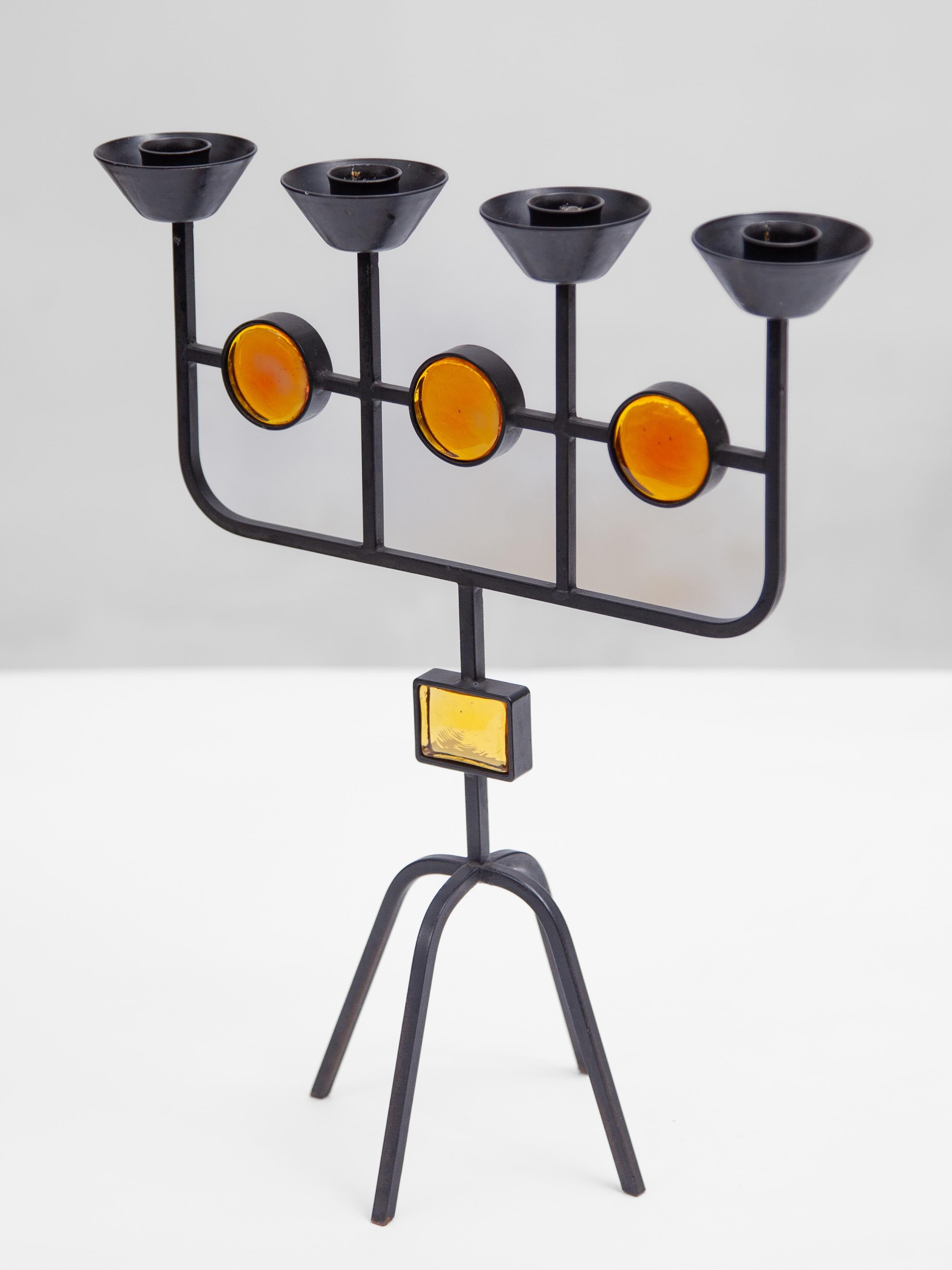 Set Of Two Candelabras designed by Eik Hogland, Sweden In Good Condition For Sale In Antwerp, BE