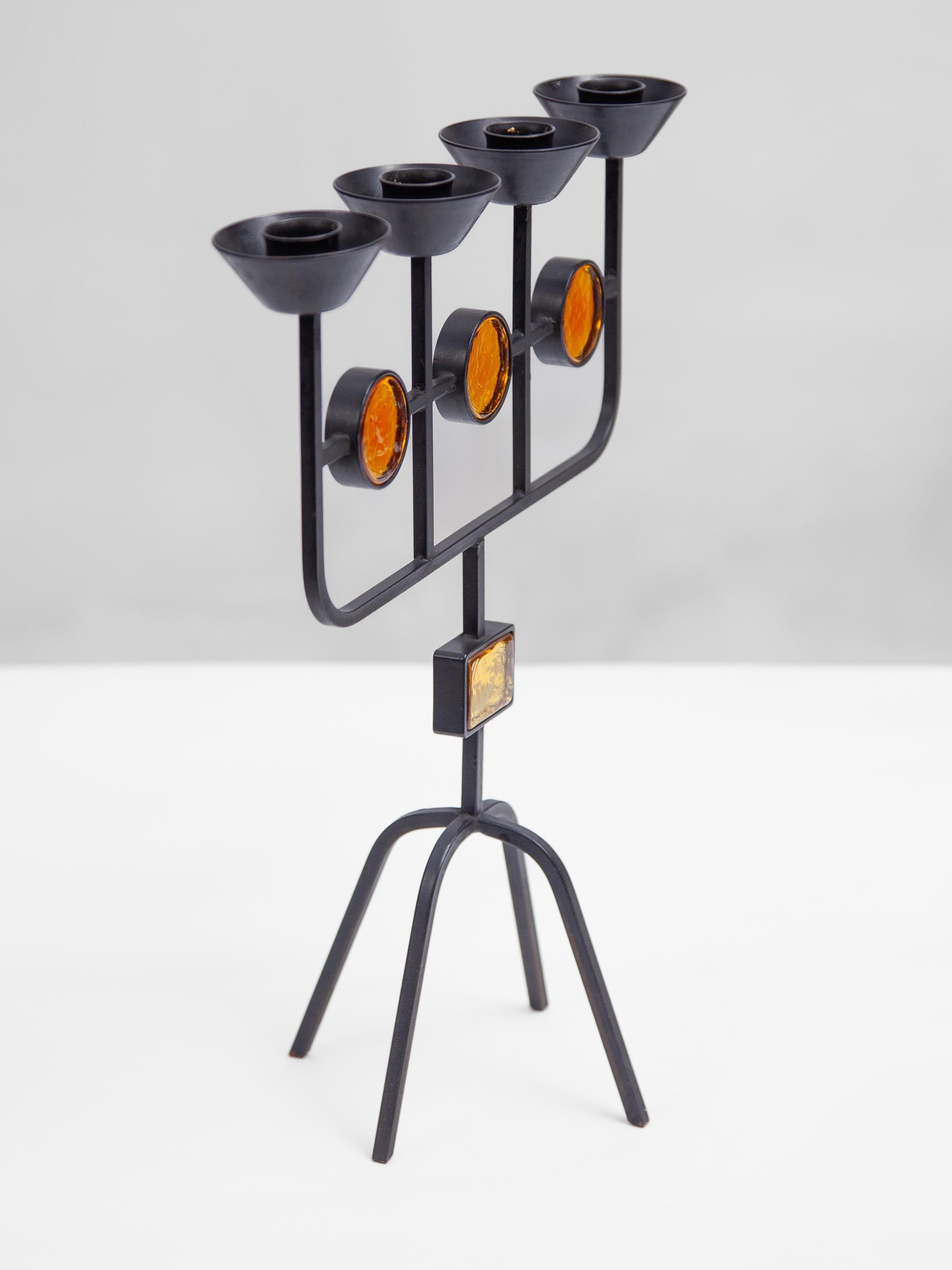 Late 20th Century Set Of Two Candelabras designed by Eik Hogland, Sweden For Sale