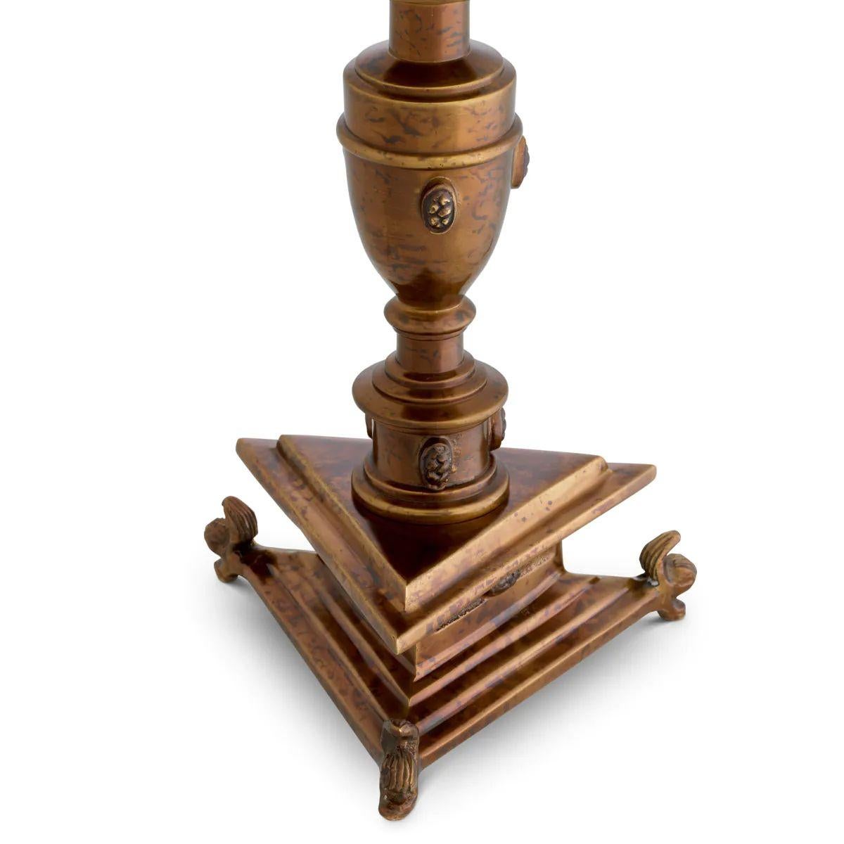 Set di due portacandele - finitura oro antico in vendita 2