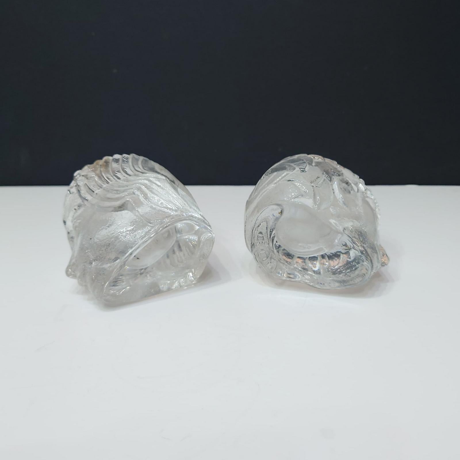 20th Century Set of Two Candle Holders Designed by Bertil Vallien for Kosta Boda in the 1960s For Sale