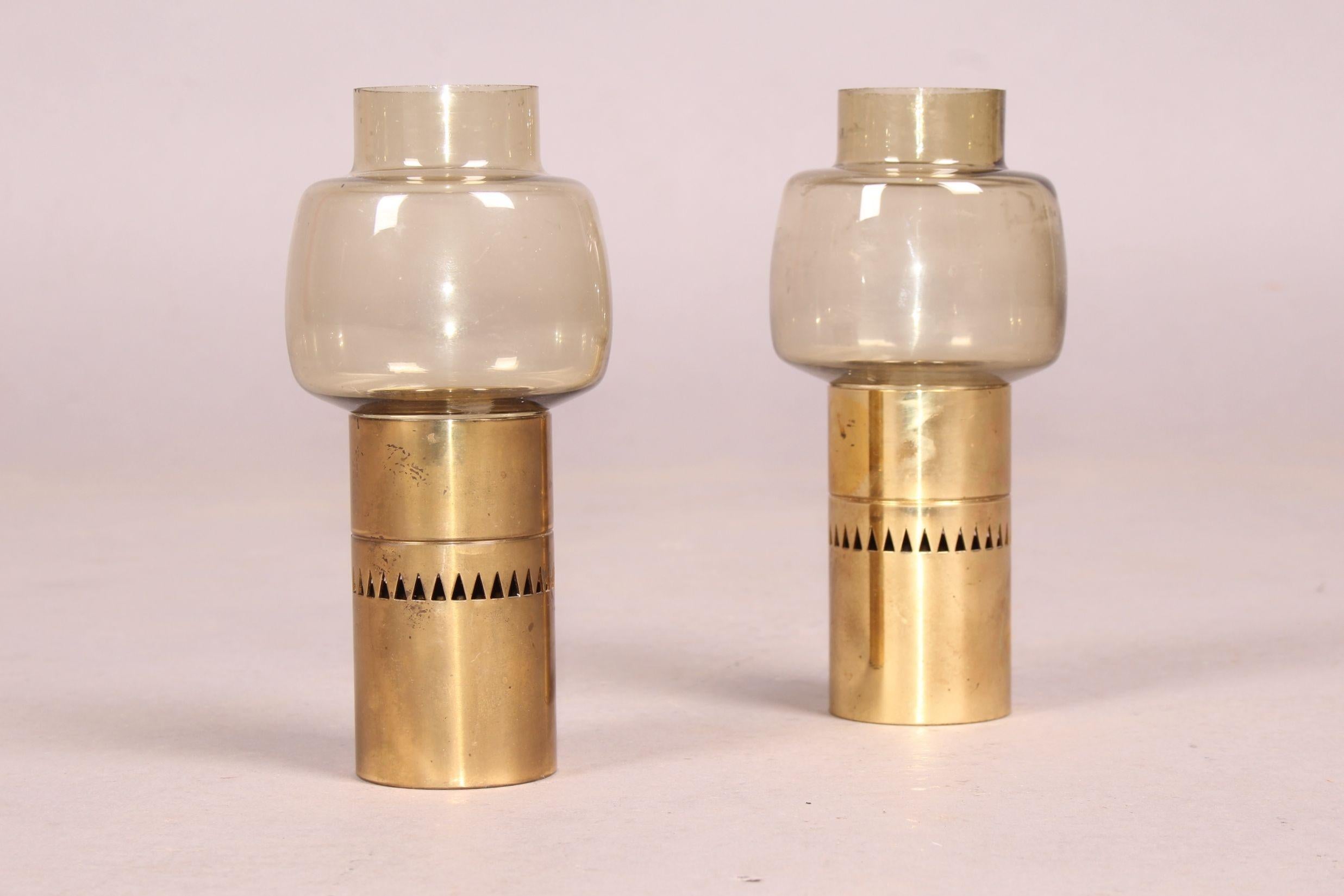Set of two candleholder.