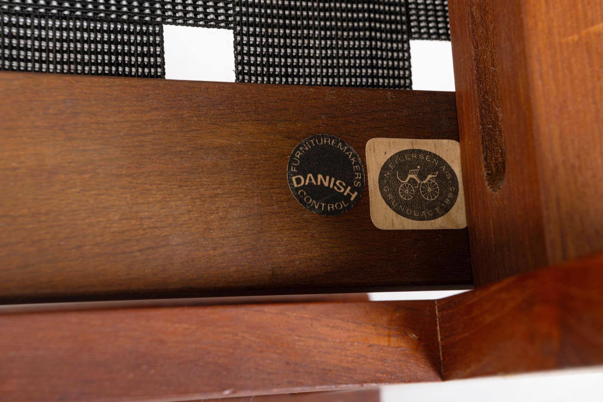 Set of two Capella Easy Chairs with Ottoman by Illum Wikkelsø, Denmark 1950s 8