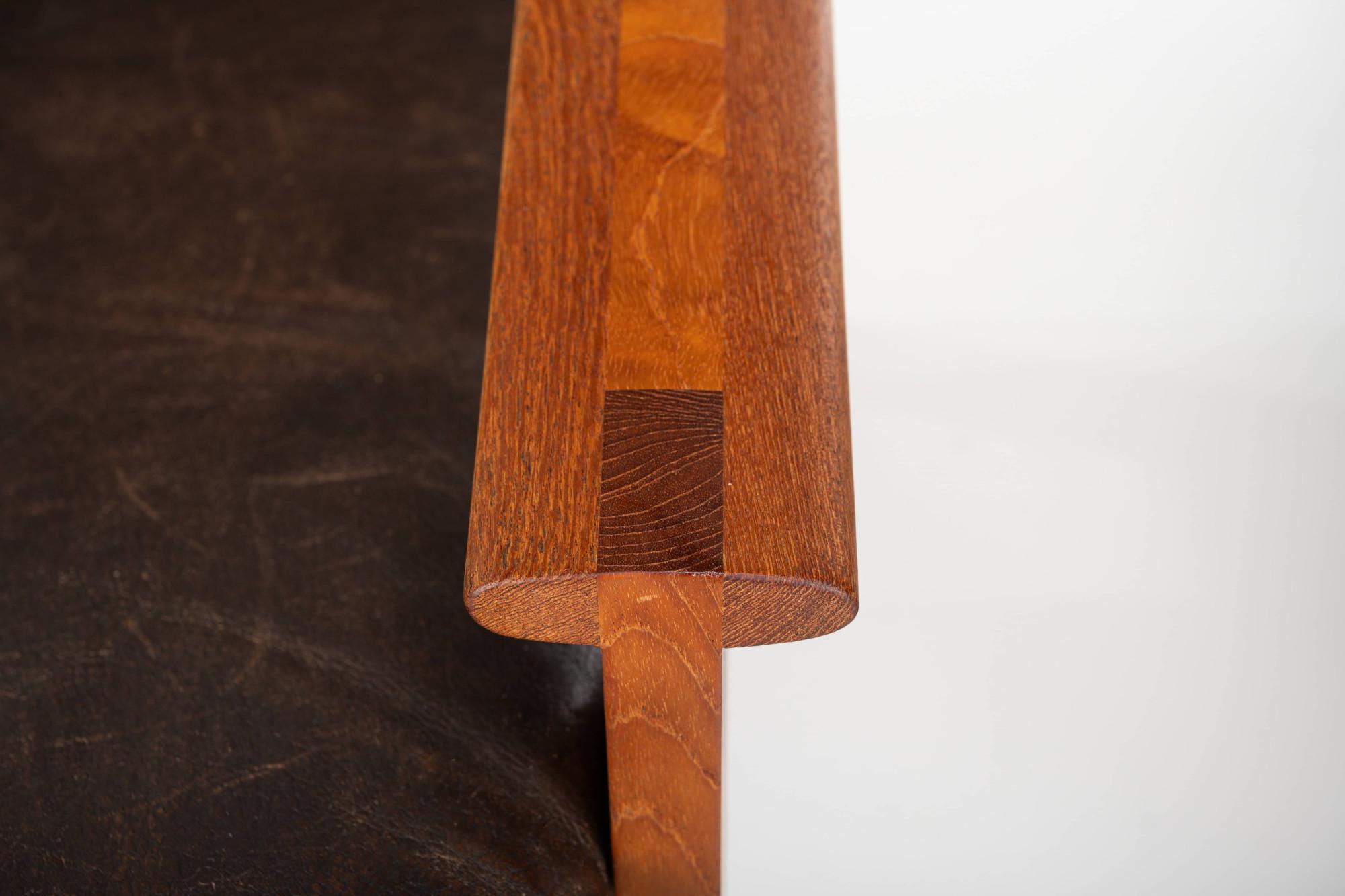 Mid-Century Modern Set of two Capella Easy Chairs with Ottoman by Illum Wikkelsø, Denmark 1950s