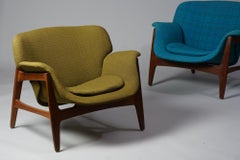 Set of Two Carin Bryggman Armchairs for Boman OY, 1950s/1960s