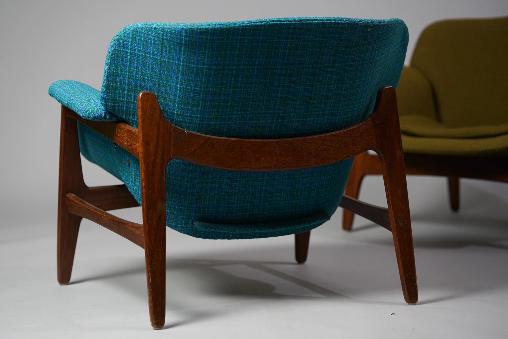 Set of Two Carin Bryggman Armchairs for Boman OY, 1950s/1960s For Sale 1