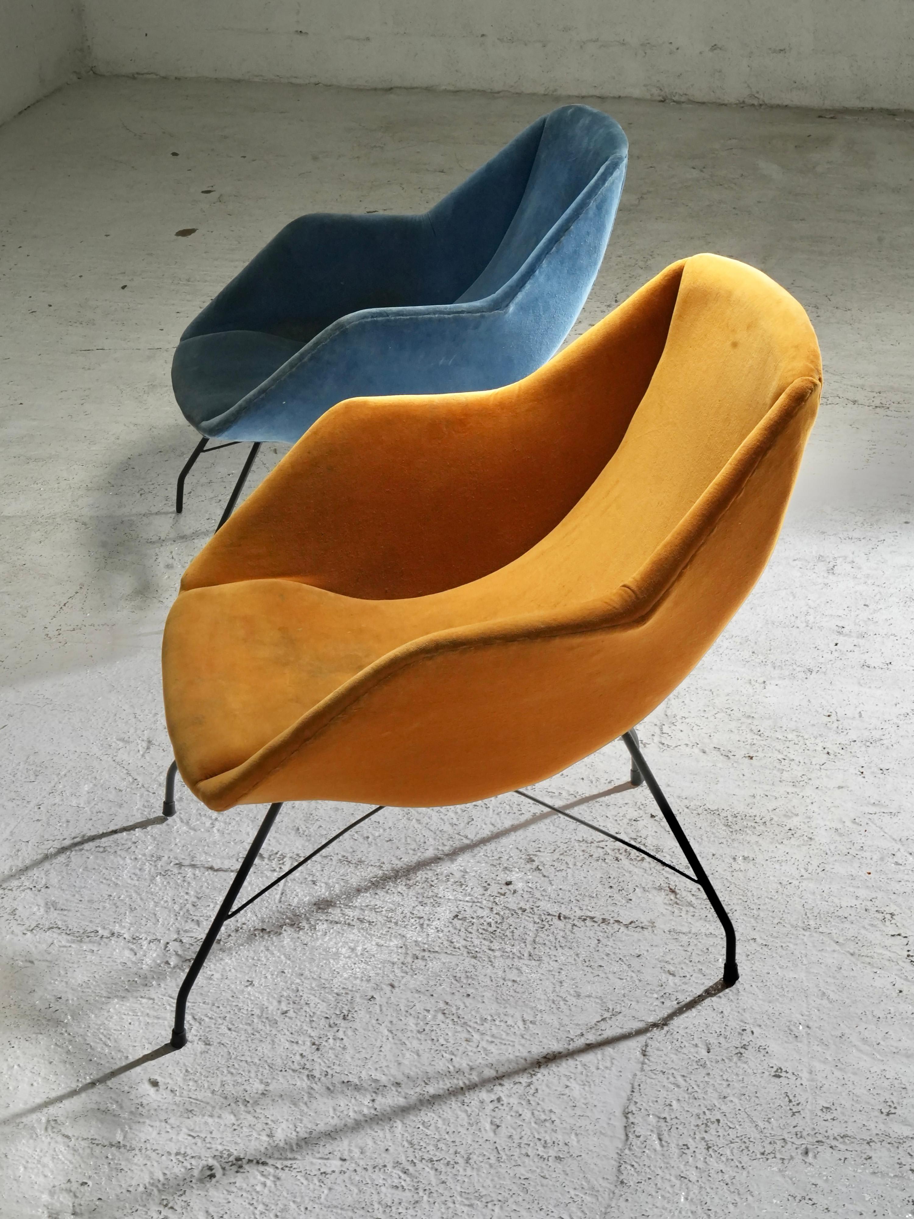 Milieu du XXe siècle Ensemble de deux chaises longues Carlo Hauner et Martin Eisler, Brésil, années 1960 en vente