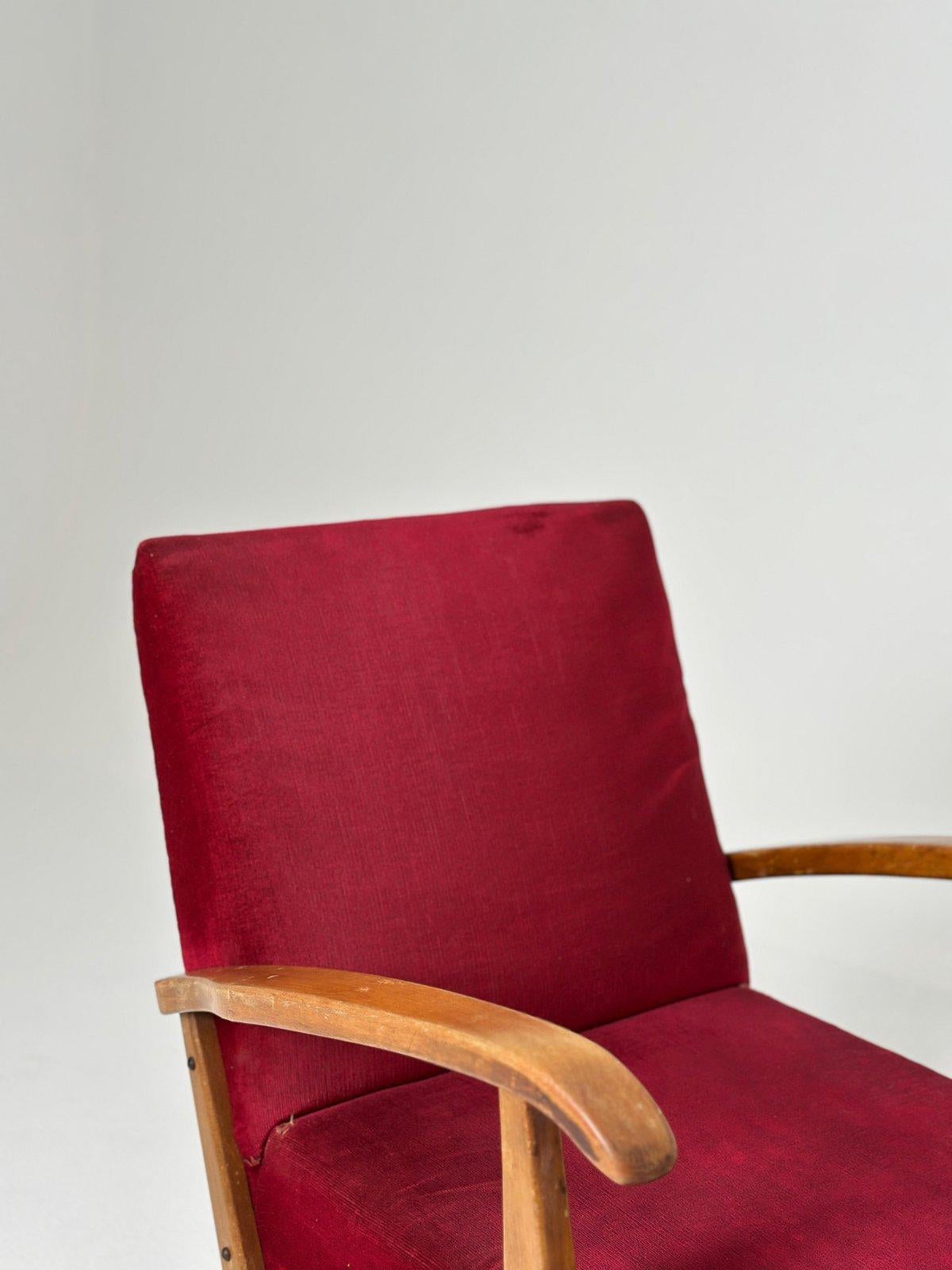 Ensemble de deux chaises longues Carlo Mollino Italie années 1950 en vente 5