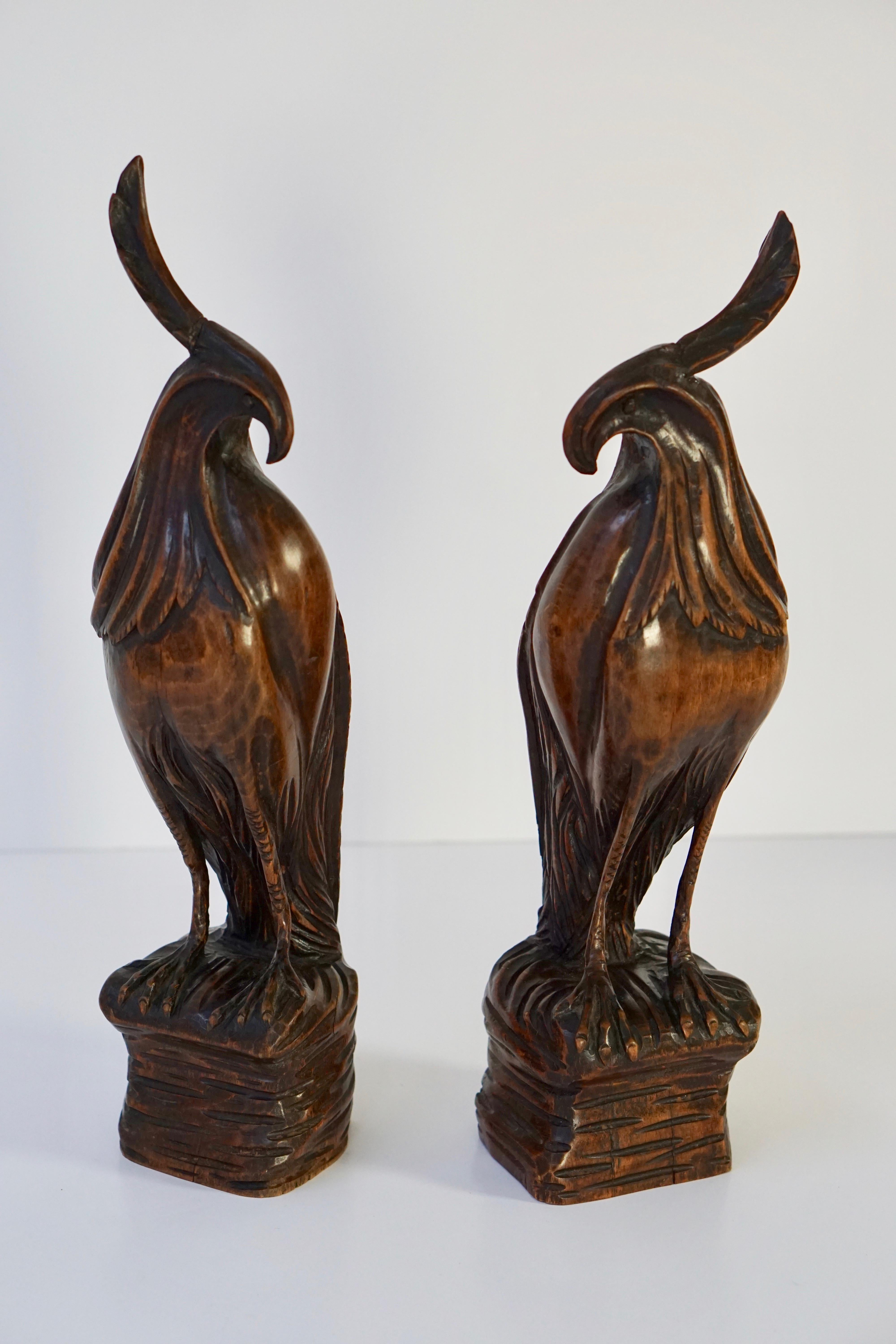 carved wooden birds for sale
