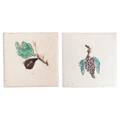 Conjunto de dos azulejos catalanes - Principios del siglo XX