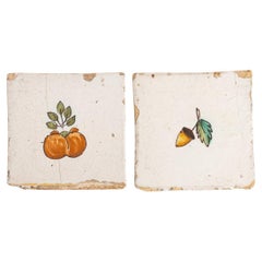 Conjunto de dos azulejos catalanes - Principios del siglo XX