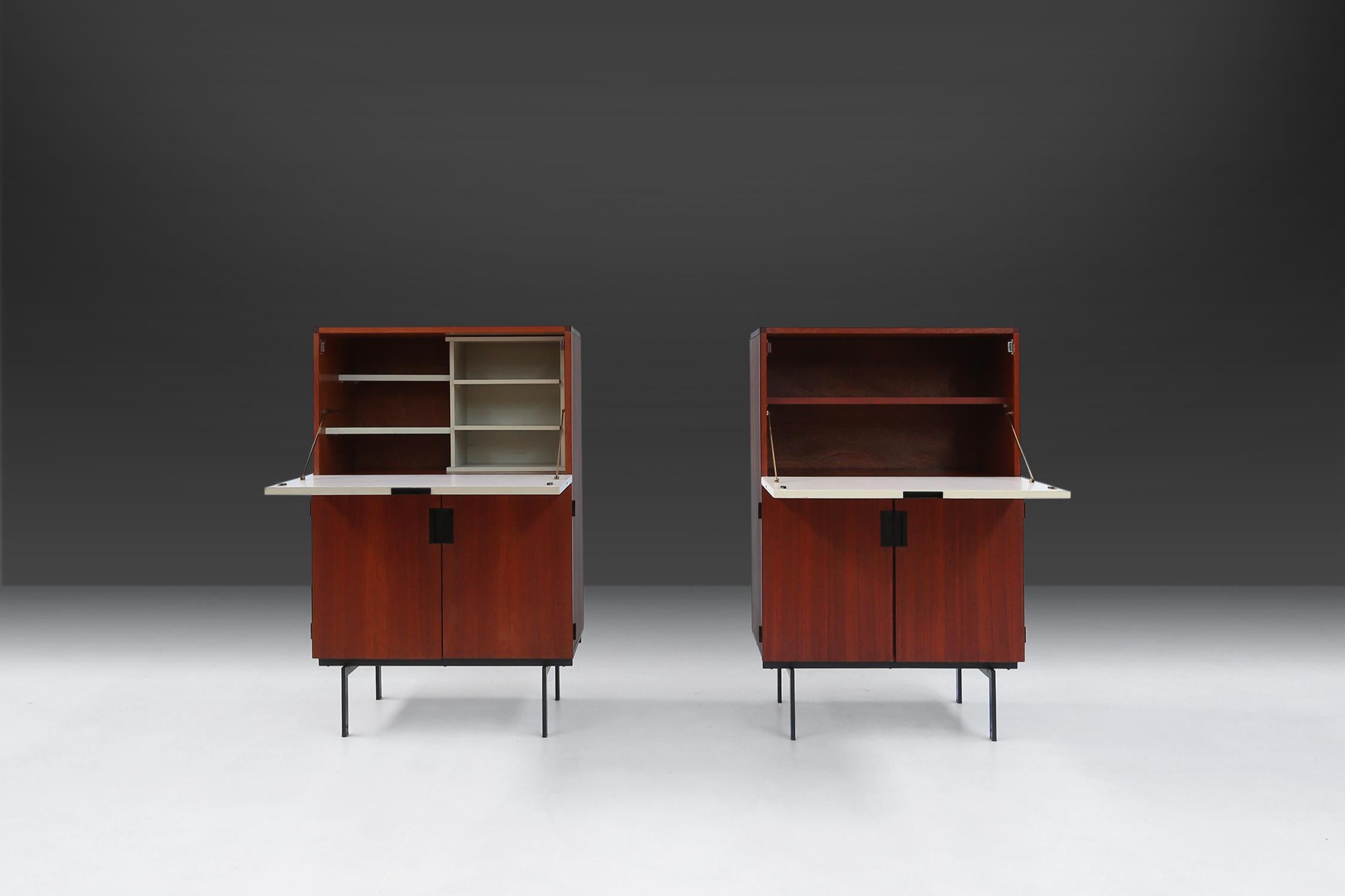 Dutch Set of Two Cees Braakman Cu07 Cabinets For Sale
