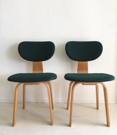 Set of Two Cees Braakman Dining Chairs for Pastoe, Model SB02, 1950s