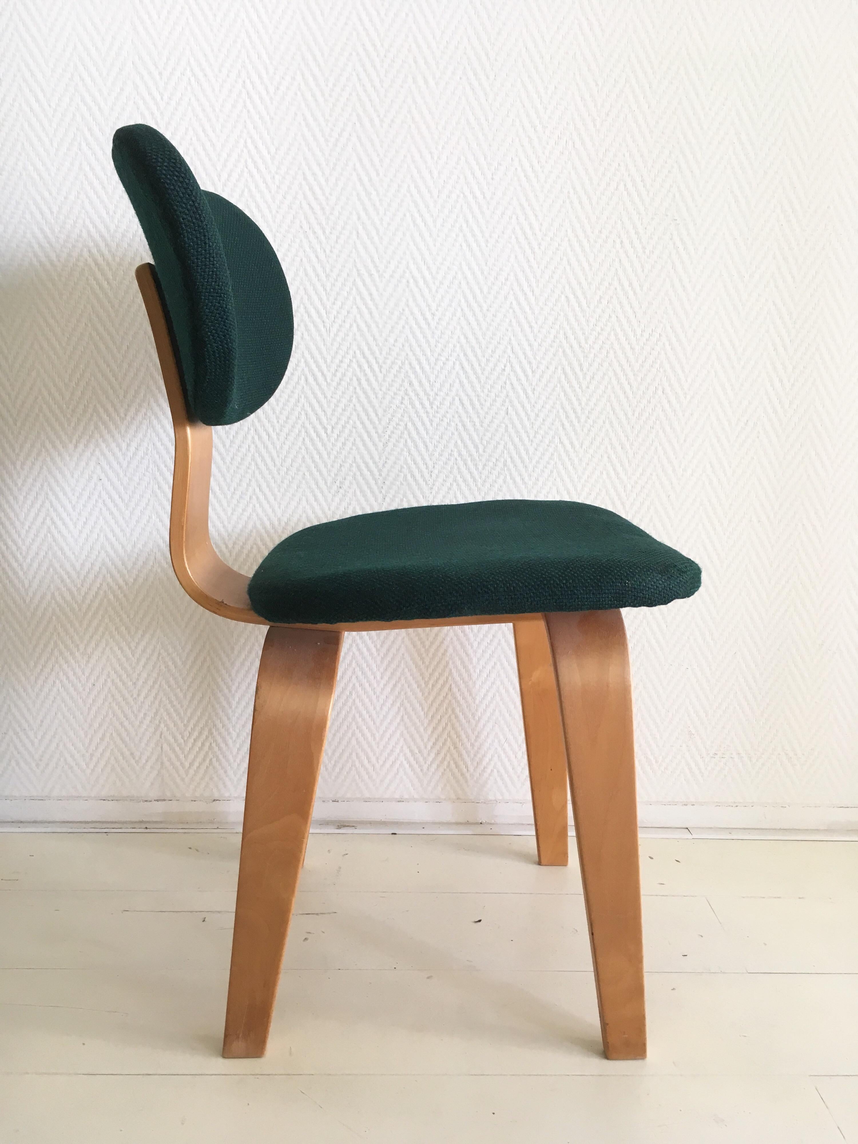 Set of Two Cees Braakman Dining Chairs for Pastoe, Model SB02, 1950s In Good Condition For Sale In Schagen, NL