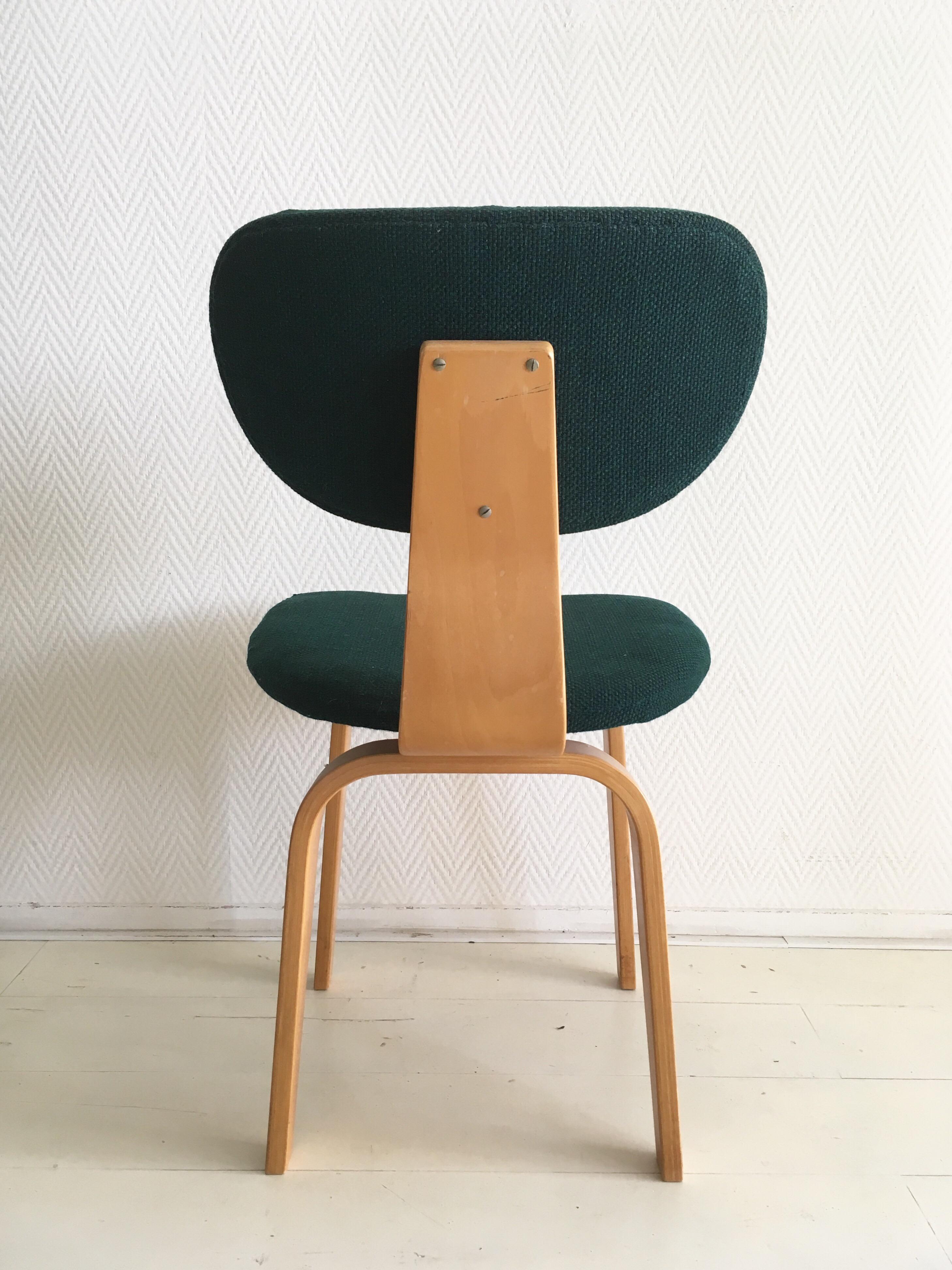 20th Century Set of Two Cees Braakman Dining Chairs for Pastoe, Model SB02, 1950s For Sale