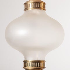 Set of Two Ceiling Lamps in Brass by Angelo Lelii 1960's