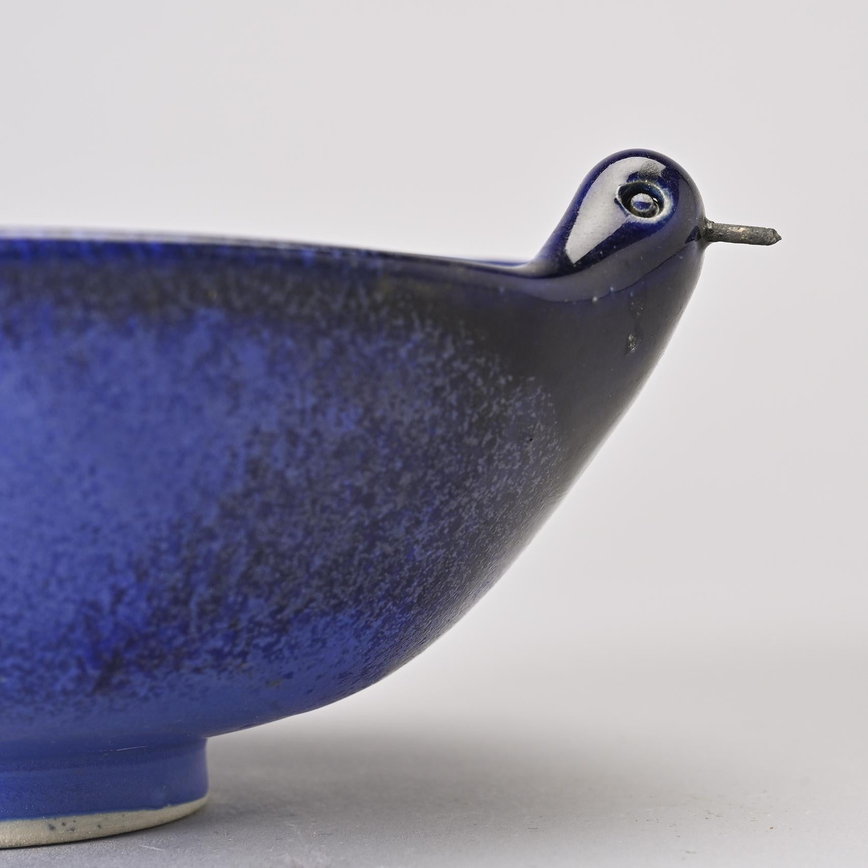 Set di due uccelli in ceramica di Gérald Olivier, Svizzera, circa 1970 in vendita 8