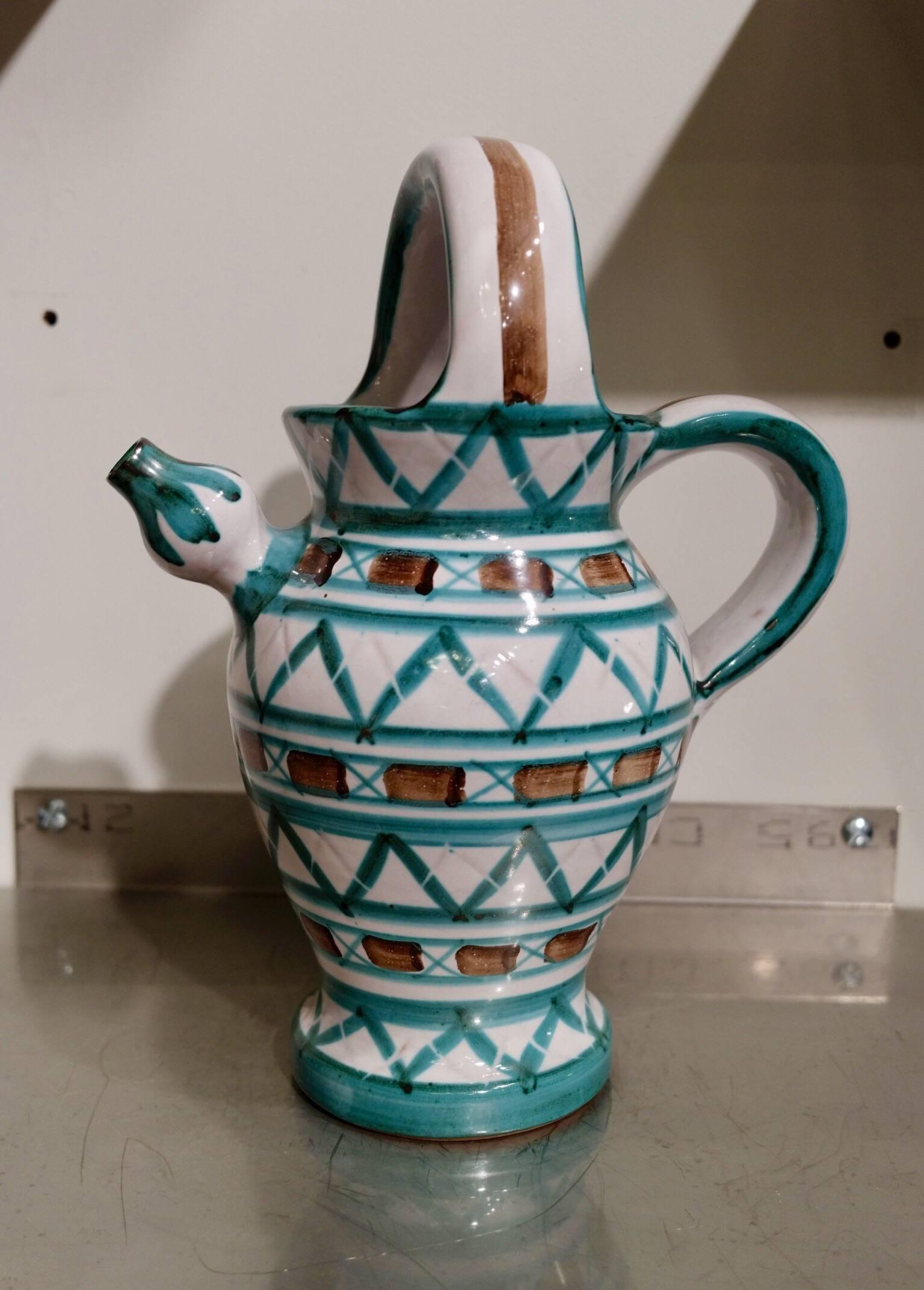 Mid-20th Century Set of Two Ceramic Pitchers 